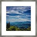 View From The Blue Ridge Parkway - Love Framed Print