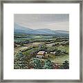 View From The Taconic Framed Print