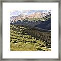 View From The Trail Ridge Road. Framed Print