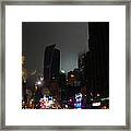View Of 8th Ave Before New York Times Building Framed Print