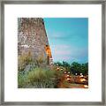 View Of Castle And Garden Framed Print