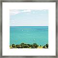 View Of Chicago, Lake Michigan, With Framed Print