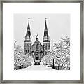 Villanova Cathedral - Winter Framed Print