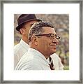 Vince Lombardi Surveying The Field Framed Print