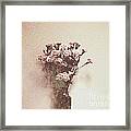 Vintage Abstract Flowers Framed Print