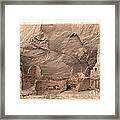 Vintage Canyon De Chelly Framed Print
