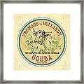 Vintage Cheese Label 1 Framed Print