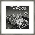 Vintage Land Rover Advert Framed Print