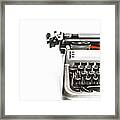 Vintage Old Typewriter Framed Print