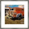 Vintage Rusty Chevy Panel Truck Framed Print