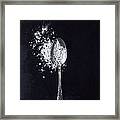 Vintage Spoon And Flour Framed Print