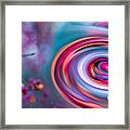 Violet Fall Blossom Collage Framed Print