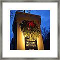 Vmi North Gate Pylon Framed Print