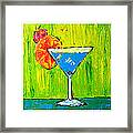 Vodka Martini Collection Bar Decor - Modern Art Framed Print