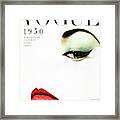 Vogue Cover Of Jean Patchett Framed Print