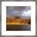 Volcano Lake Framed Print