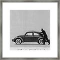 Vw Beetle Advert 1962 - And If You Run Out Of Gas It's Easy To Push Framed Print
