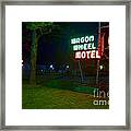 Wagon Wheel Motel Framed Print