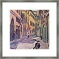 Waiting Bike Framed Print