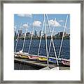 Waiting For Sailors On The Charles Framed Print