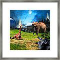 Waiting To Be Abducted By The Visitors At The Chabot Space And Science Center In The Hills Of Oaklan Framed Print