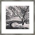 Walking In The Snow Framed Print