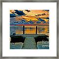 Walking Into The Sunset Framed Print
