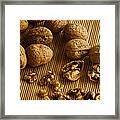 Walnuts On Bamboo Framed Print