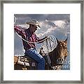 Warming Up To Rodeo Framed Print