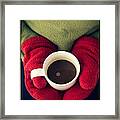 Warming Up With Hot Cocoa Framed Print