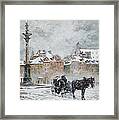 Warsaw - Old Town - Plac Zamkowy Framed Print