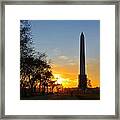 Washington Monument Under Repair Framed Print