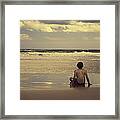 Watching The Waves Framed Print