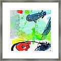 Water Blue Intuitive Abstract Series #1b Framed Print