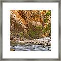 Water In The Narrows Framed Print
