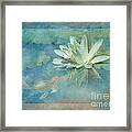 Water Lily With Friend Framed Print
