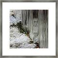 Water Meets Stone Framed Print