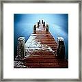 Water On The Jetty Framed Print