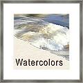 Watercolor Button Framed Print