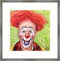 Watercolor Clown #8 Steve Copeland Framed Print