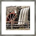 Waterfall At The Mill Framed Print