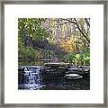 Waterfall Autumn Framed Print