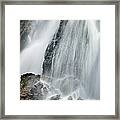 Waterfall In Spring Framed Print