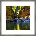 Waterfalls At Watkins Glen State Park Framed Print
