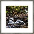 Waterfalls Of Eureka. Mauritius Framed Print