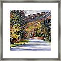 Waterville Road New Hampshire Framed Print