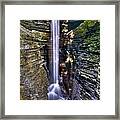 Watkins Glen Cascade Framed Print