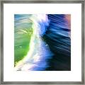 Wave Abstract Triptych 2 Framed Print