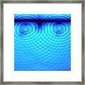 Wave Interference Framed Print