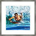 Wave Rider Framed Print